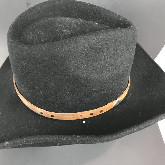 Outback Black Wool Felt Crushable Hat